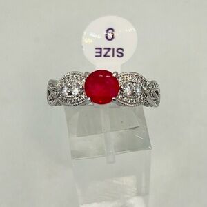 RETRO RING BOMB PARTY CATCH A UNICORN RING NATURAL FUSION MAGENTA QUARTZ SIZE 9